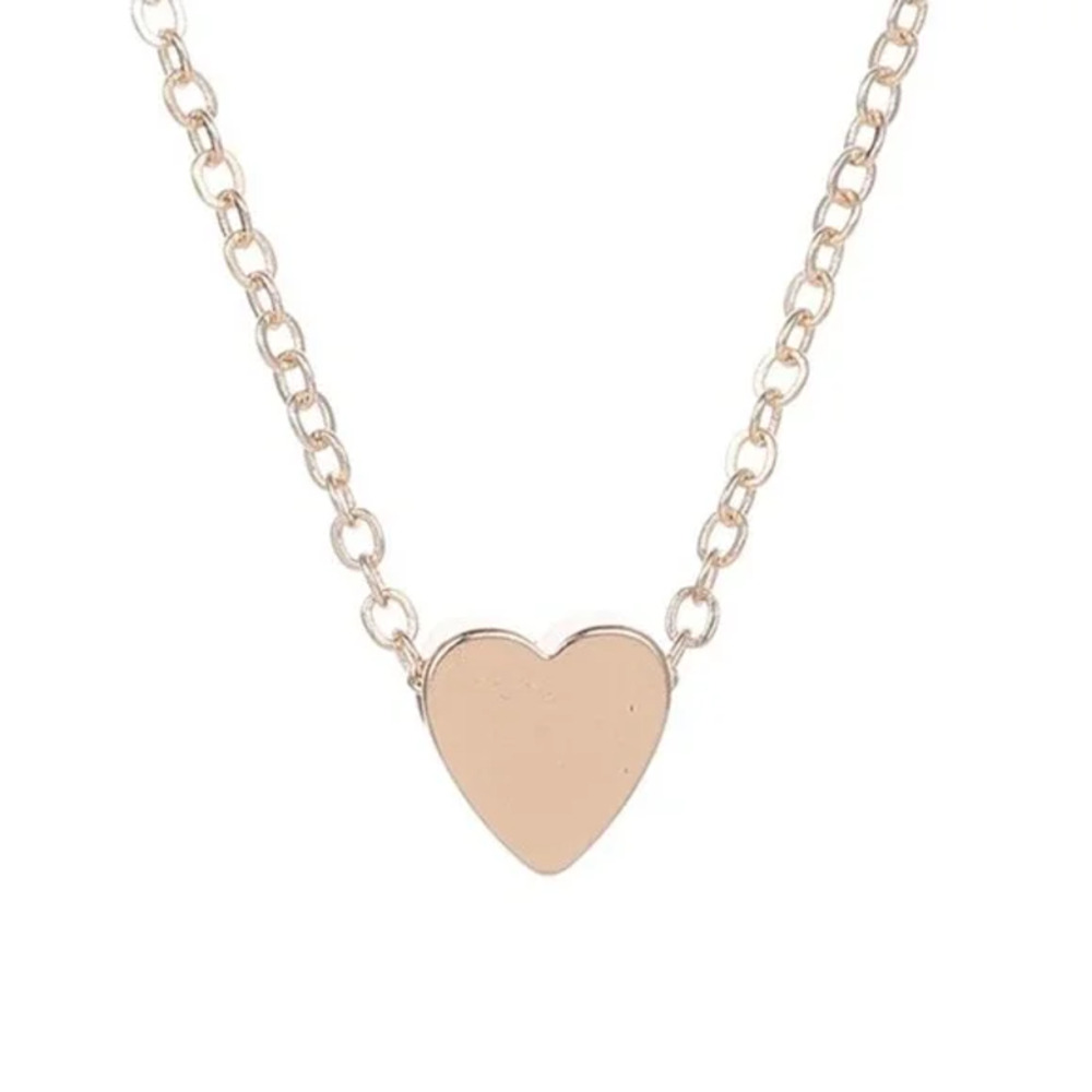 Dainty Heart Gold Necklace Chain